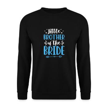 Little brother of the bride - Unisex Sweatshirt - black - Front - Alina (178cm) & Michal (187cm)