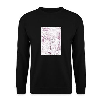 Sabino Lemon ART Teas - Unisex Sweatshirt - black - Front - Alina (178cm) & Michal (187cm)
