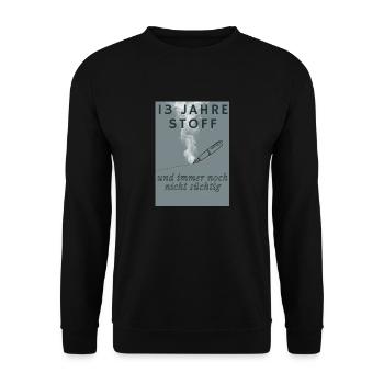 Abi Design German - Unisex Pullover - Schwarz - Vorne - Alina (178cm) & Michal (187cm)