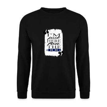 Doggie Dog Humor Gift Idea Beagle Lover Gift - Unisex Sweatshirt - black - Front - Alina (178cm) & Michal (187cm)