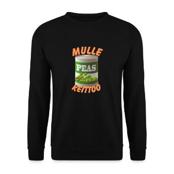 Mulle soup - Unisex Sweatshirt - black - Front - Alina (178cm) & Michal (187cm)