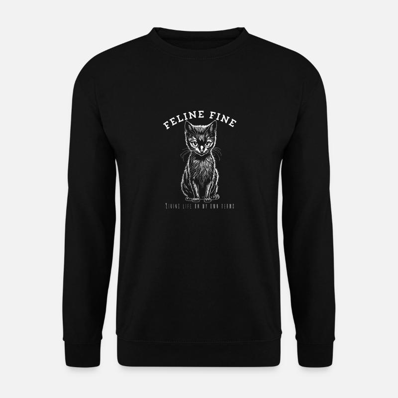 Feline Fine - Unisex Sweatshirt - black