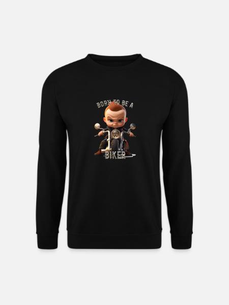 Né pour être un motard - Sweat-shirt Unisexe - noir