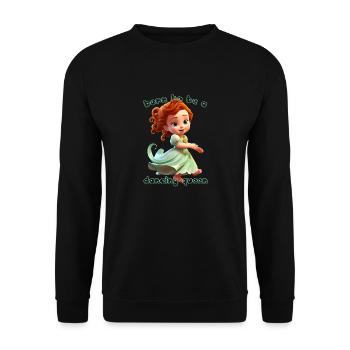 Born To Be A Dancing Queen - Unisex Pullover - Schwarz - Vorne - Alina (178cm) & Michal (187cm)