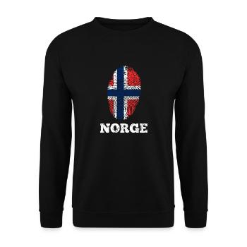 Orignal de Norvège Scandinavie - Sweat-shirt Unisexe - noir - Devant - Alina (178cm) & Michal (187cm)