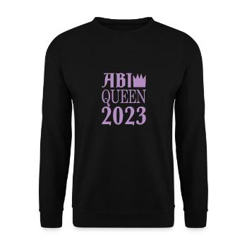 Abi Spruch - queen - Unisex Pullover - Schwarz - Vorne - Alina (178cm) & Michal (187cm)