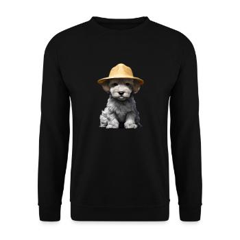 Caniche Dog Propriétaire Chien Love Poodle Puppy Puppy Puppy - Sweat-shirt Unisexe - noir - Devant - Alina (178cm) & Michal (187cm)