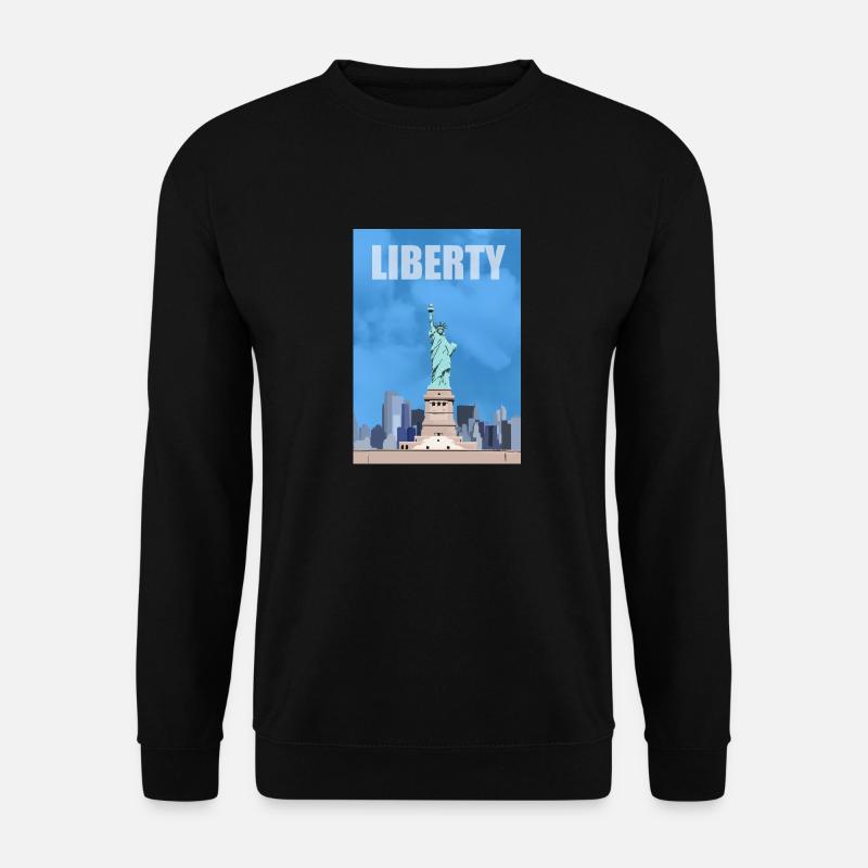 Freiheitsstatue - Unisex Pullover - Schwarz