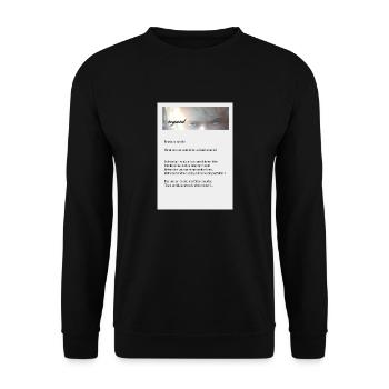 regard2 - Sweat-shirt Unisexe - noir - Devant - Alina (178cm) & Michal (187cm)