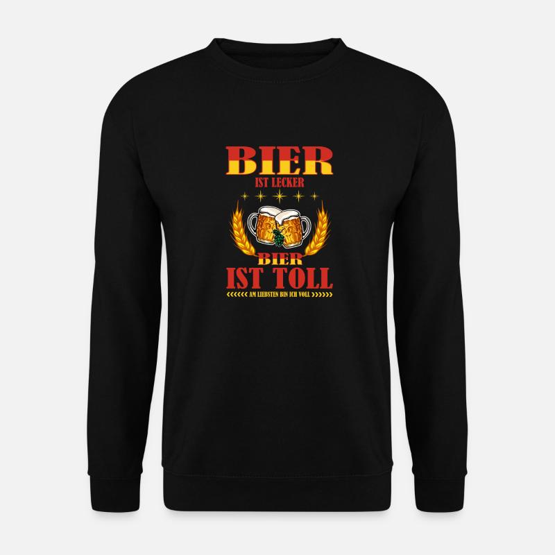 Bier - Unisex Pullover - Schwarz