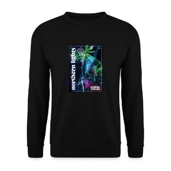 Northern Lights - Unisex Sweatshirt - black - Front - Alina (178cm) & Michal (187cm)
