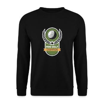 Golf Champion - Unisex Pullover - Schwarz - Vorne - Alina (178cm) & Michal (187cm)