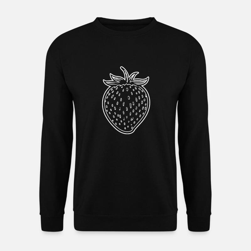 Erdbeere Obst Frucht - Unisex Pullover - Schwarz
