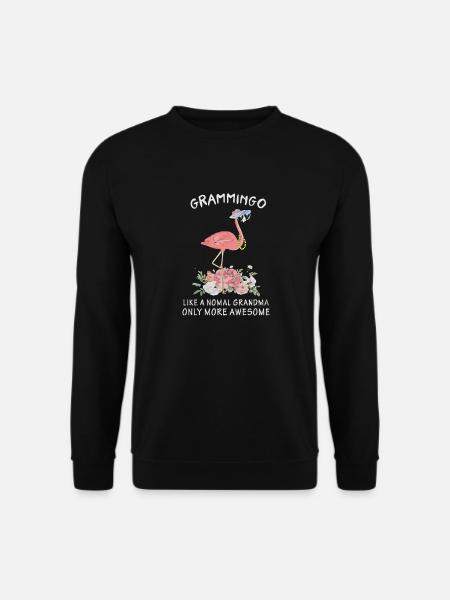 Flamingo Awesome Grammingo - Unisex Sweatshirt - black