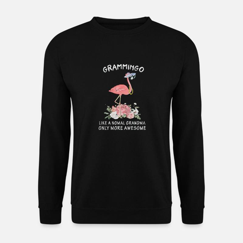 Flamingo Awesome Grammingo - Unisex Pullover - Schwarz
