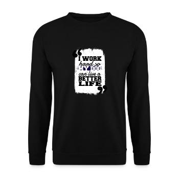 Cool Chihuahua Joke Dog Love Dog Beagle Lovers - Sweat-shirt Unisexe - noir - Devant - Alina (178cm) & Michal (187cm)
