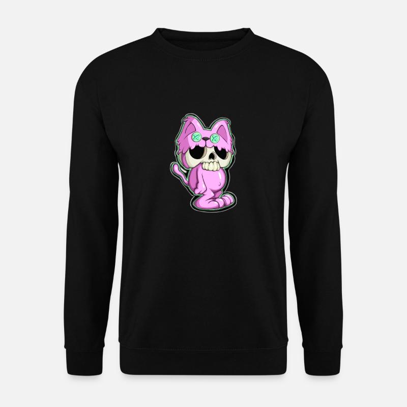 Katzenskull - Unisex Pullover - Schwarz