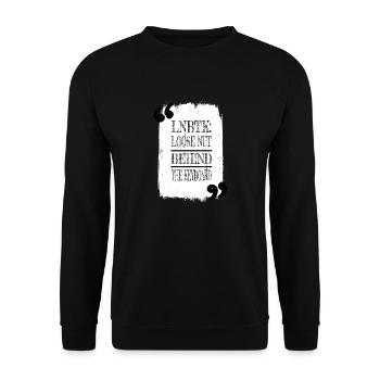 birthday present jokes equestrian anonymous hacker - Unisex Sweatshirt - black - Front - Alina (178cm) & Michal (187cm)