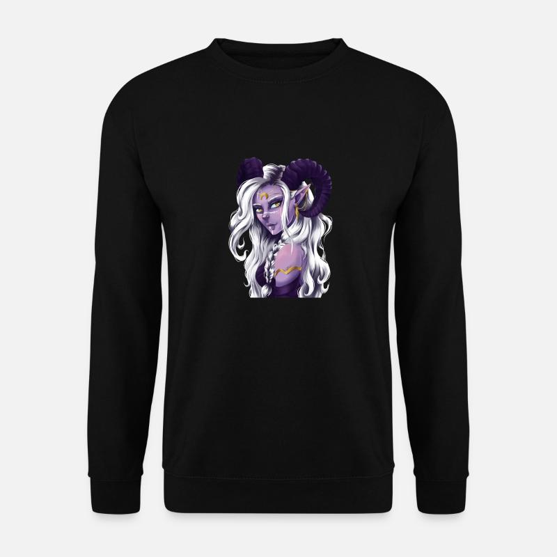 Tieflingsdame - Unisex Pullover - Schwarz