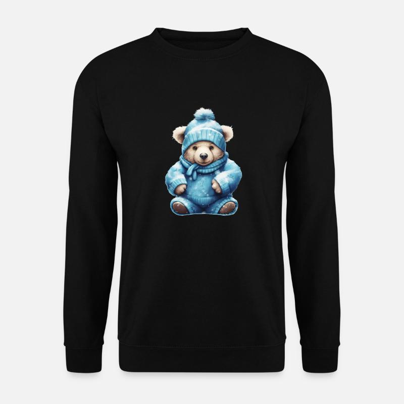 blue teddy 2 - Unisex Pullover - Schwarz