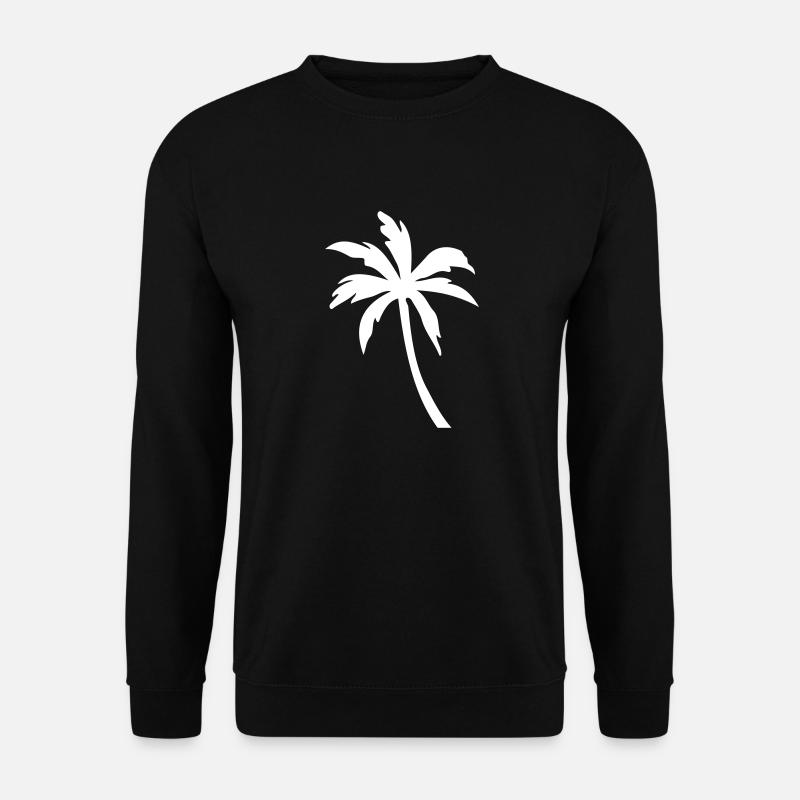 Palm Tree Symbol Silhouette - Unisex Sweatshirt - black