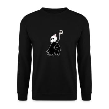 Tot hat Geburtstag - Unisex Pullover - Schwarz - Vorne - Alina (178cm) & Michal (187cm)