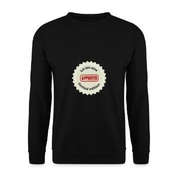 Ich bin eine limited edition - Unisex Pullover - Schwarz - Vorne - Alina (178cm) & Michal (187cm)