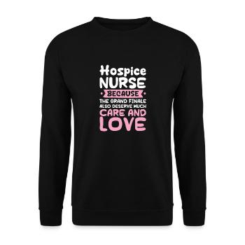 Hospice Nurse parce que la grande finale - Sweat-shirt Unisexe - noir - Devant - Alina (178cm) & Michal (187cm)