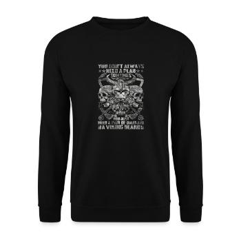 Scandinavie nordique rétro viking mythologie mystique - Sweat-shirt Unisexe - noir - Devant - Alina (178cm) & Michal (187cm)