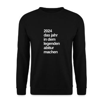 Dictons Abi 2024 - Sweat-shirt Unisexe - noir - Devant - Alina (178cm) & Michal (187cm)