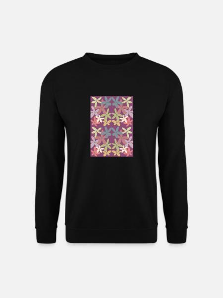 Motif de fleurs harmonieuses - Sweat-shirt Unisexe - noir
