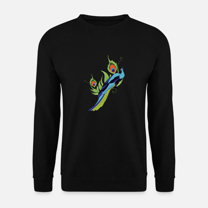 peacock - Unisex Sweatshirt - black