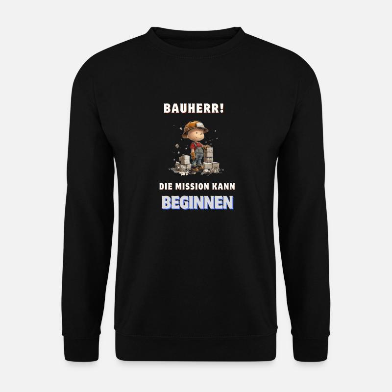 Maçon Maçon Constructeur Maison Construction Artisanat Cadeau Maison Achat - Sweat-shirt Unisexe - noir