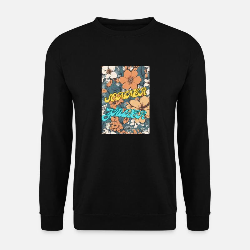Summer Magic Floral - Unisex Sweatshirt - black