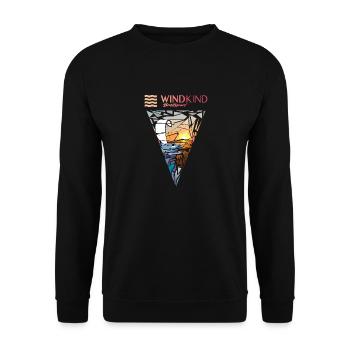 Kitesurfer - Unisex Pullover - Schwarz - Vorne - Alina (178cm) & Michal (187cm)