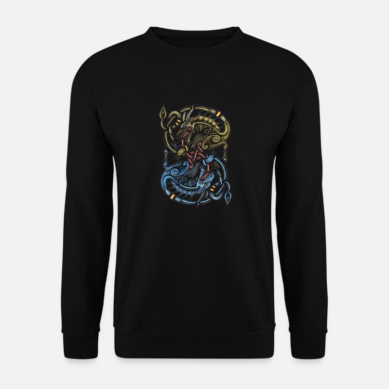 Wikinger Drachen - Unisex Pullover - Schwarz