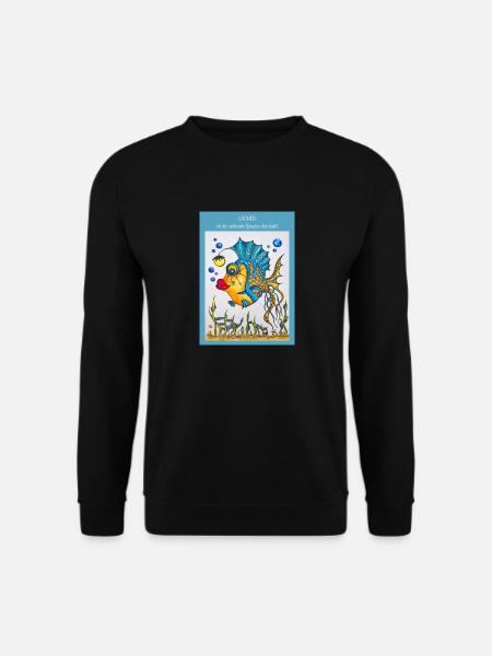 Eileen der leuchtende Fisch - Unisex Pullover - Schwarz