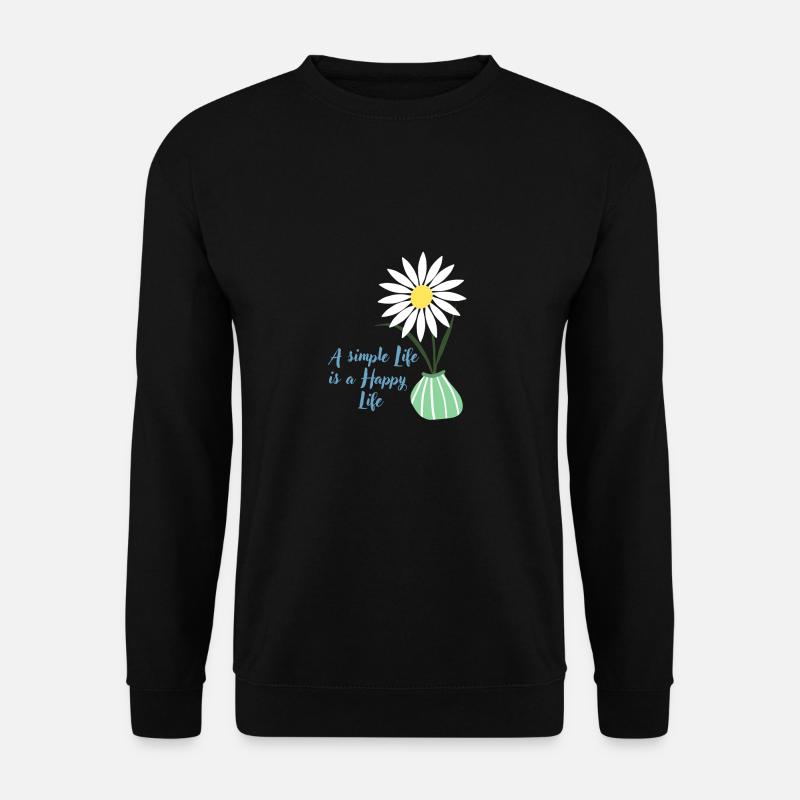 Gänseblümchen - Unisex Pullover - Schwarz