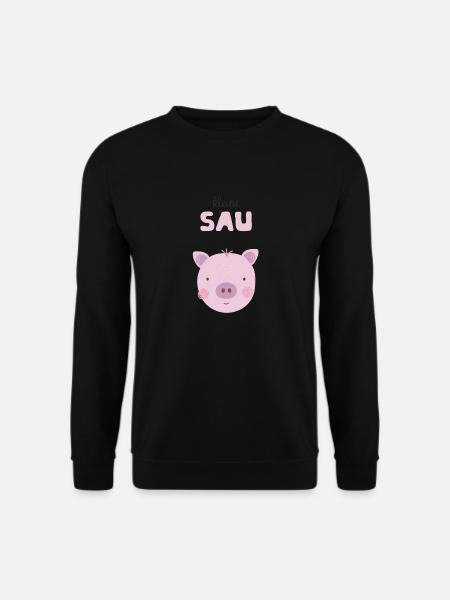 Little sow pink - Unisex Sweatshirt - black