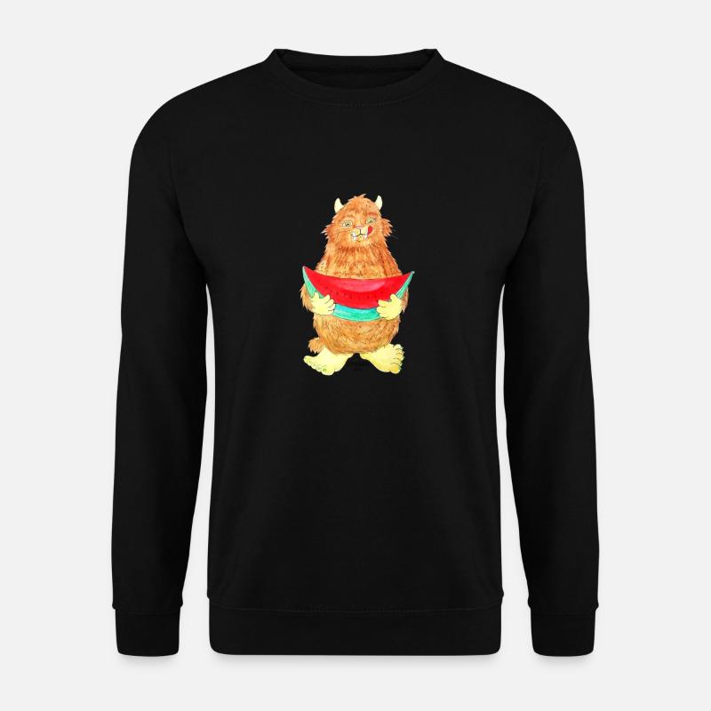 Wassermelone Monster - Unisex Pullover - Schwarz