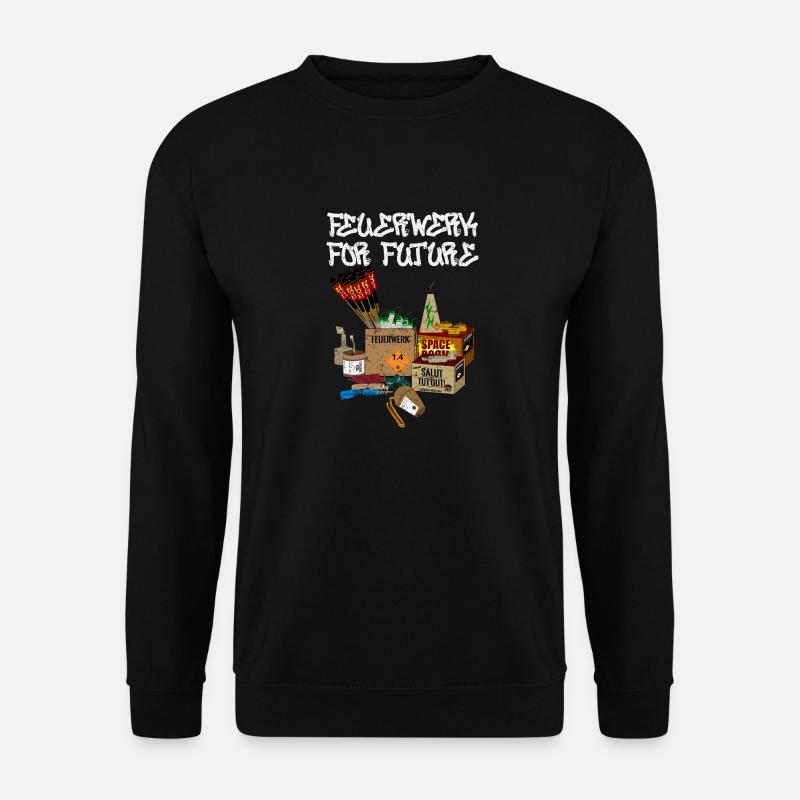 Future Feuerwerk - Unisex Pullover - Schwarz