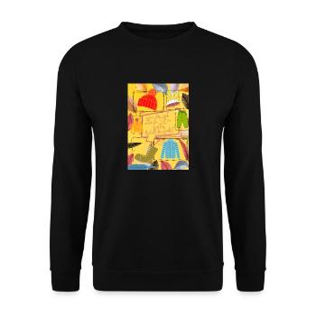 Autumn Essentials II - Unisex Pullover - Schwarz - Vorne - Alina (178cm) & Michal (187cm)