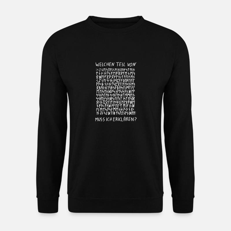 Runes - Unisex Sweatshirt - black