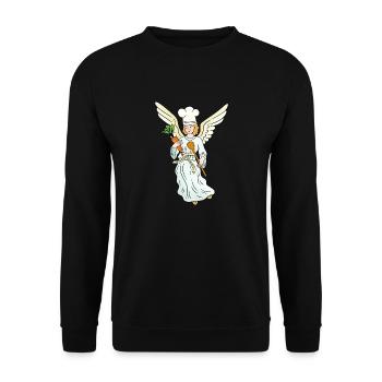 Angel Cook Heavenly Cooking Cook Cooks Cooking Coast - Unisex Sweatshirt - black - Front - Alina (178cm) & Michal (187cm)