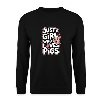 Animal cochon - Sweat-shirt Unisexe - noir - Devant - Alina (178cm) & Michal (187cm)
