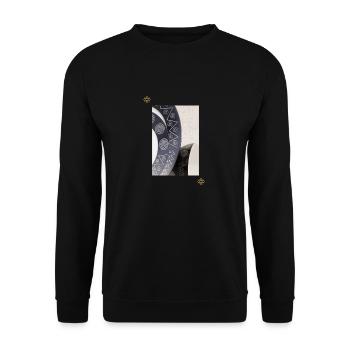 Art élégant africain - Sweat-shirt Unisexe - noir - Devant - Alina (178cm) & Michal (187cm)
