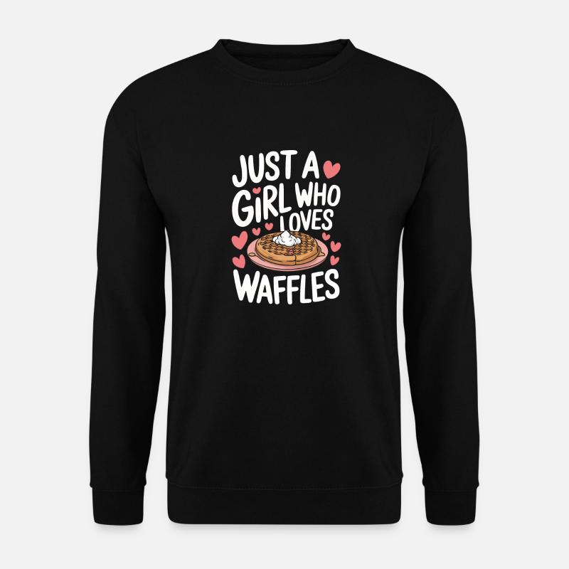 Waffles Breakfast Sweets - Unisex Sweatshirt - black