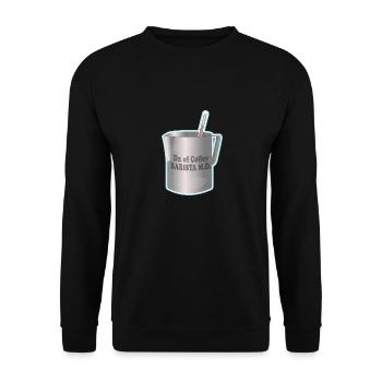 Barista faisant du café - Sweat-shirt Unisexe - noir - Devant - Alina (178cm) & Michal (187cm)