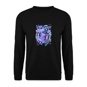 How To YuKI - Unisex Pullover - Schwarz - Vorne - Alina (178cm) & Michal (187cm)
