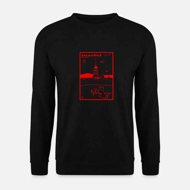 İstanbul, Türkei - Unisex Pullover - Schwarz